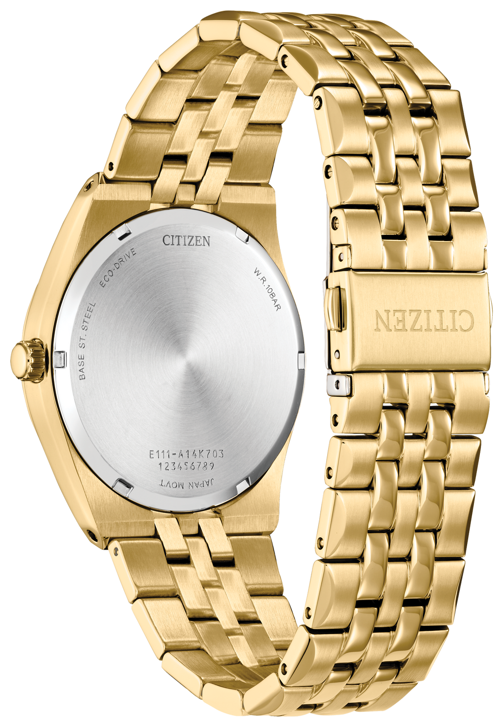 Citizen Corso Black Dial Gold-Tone Stainless Steel Men's Watch BM7333-85E
