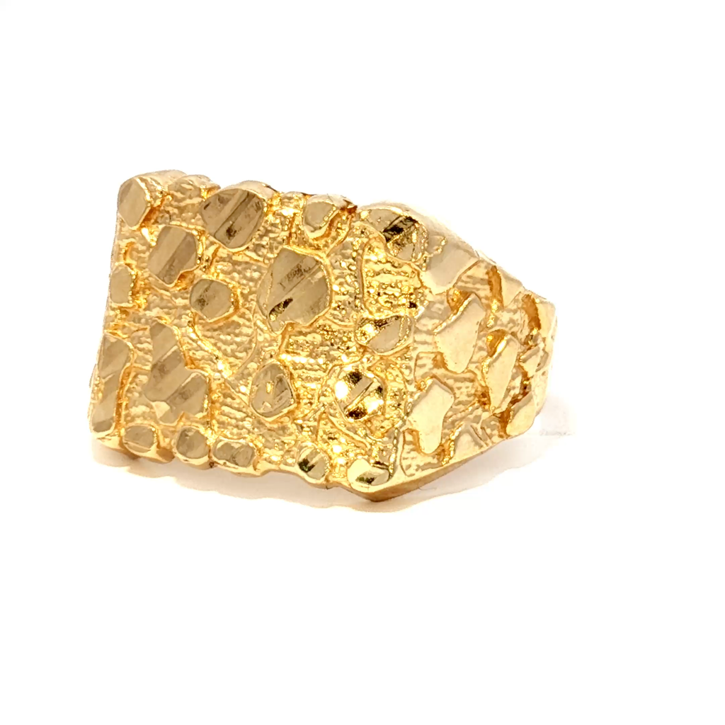 14K Medium Nuget Ring