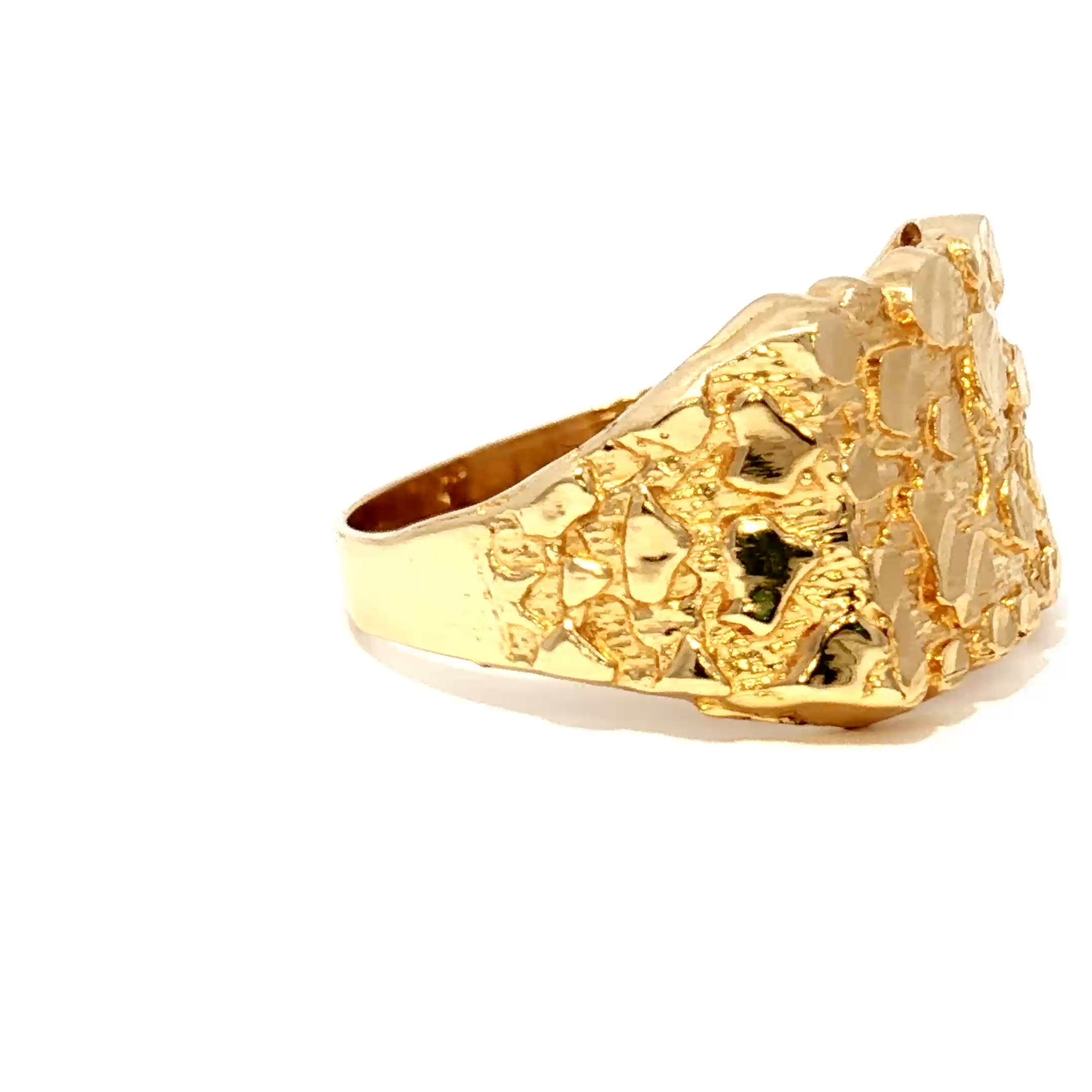 14K Medium Nuget Ring