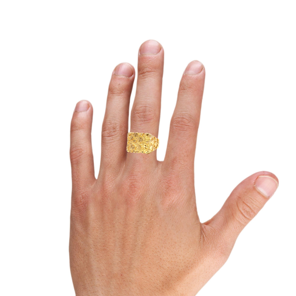 14K Medium Nuget Ring