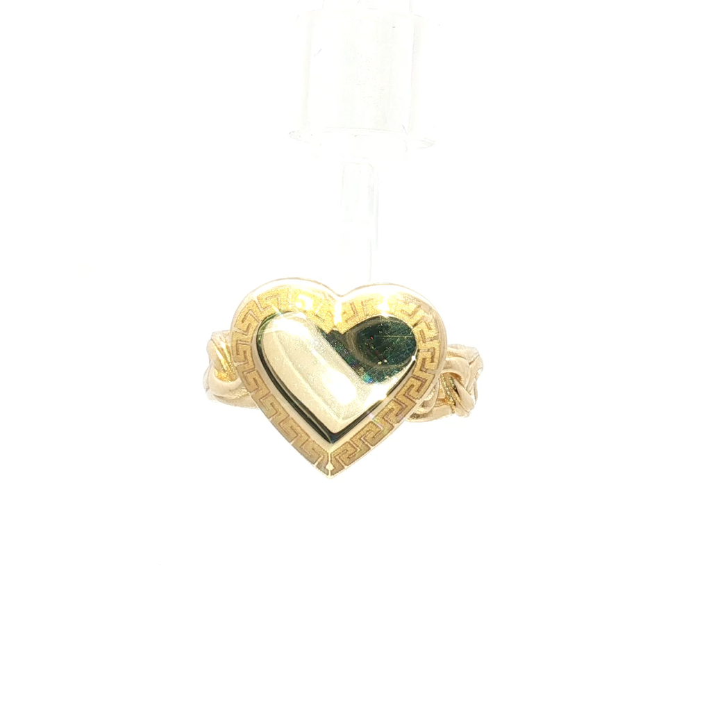 14k Heart-Shaped Customizable Statement Ring