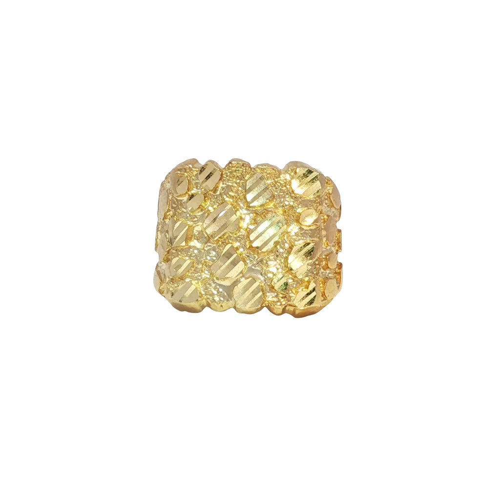 10K Large Nugget Ring