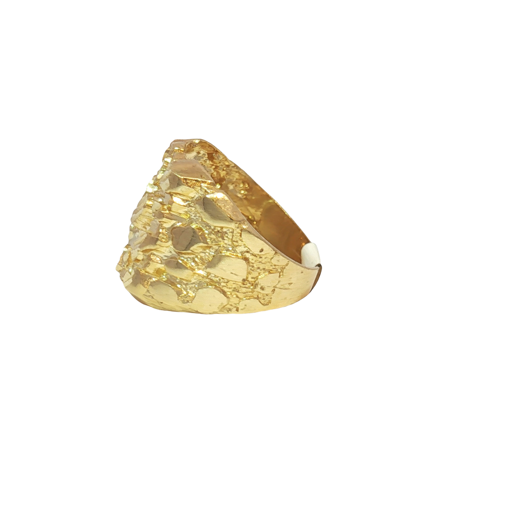 10K Large Nugget Ring