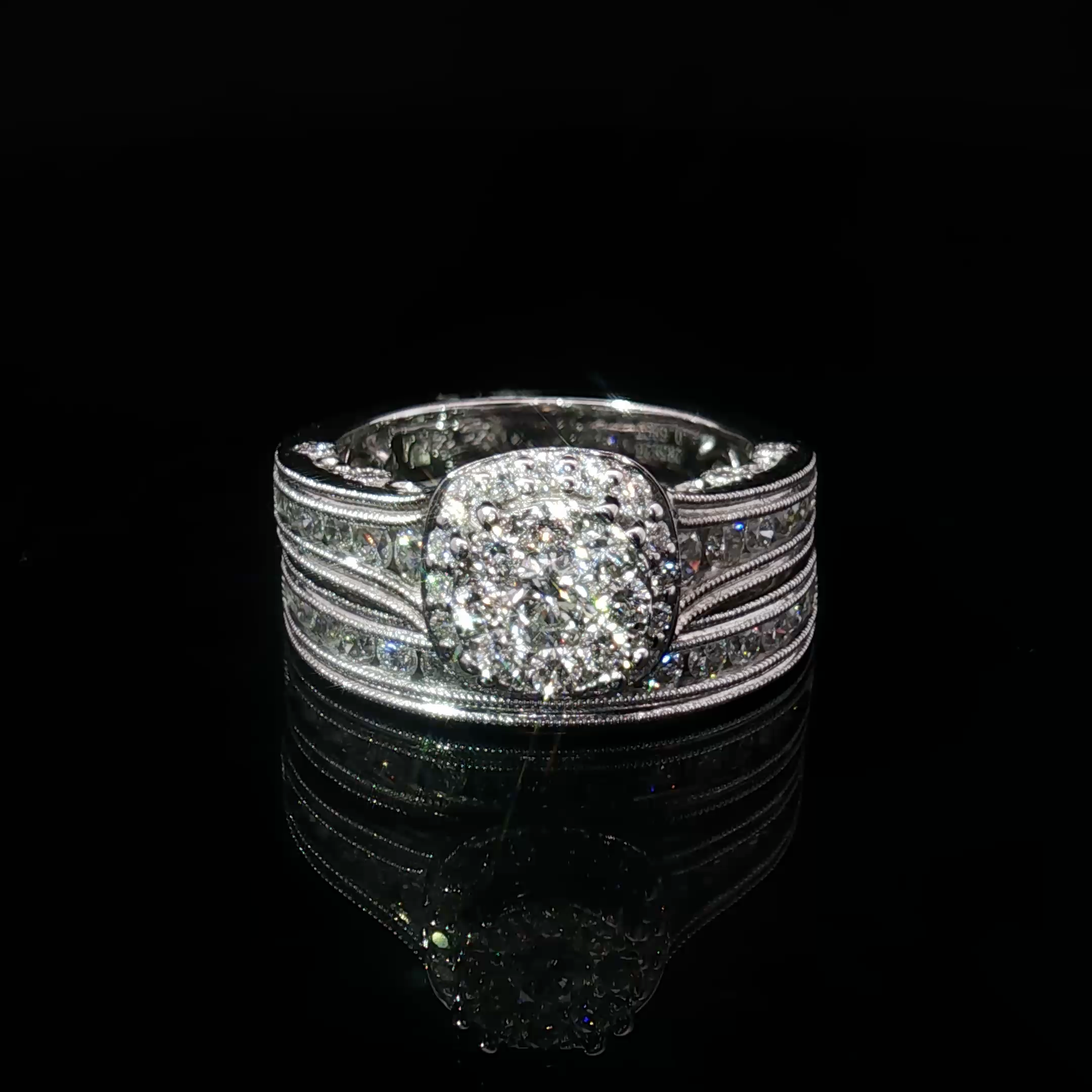 White Gold Multi-Stone Diamond Ring