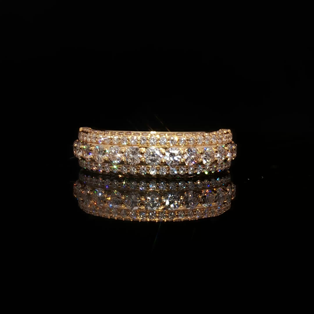 14K Natural Diamond Eternity Ring