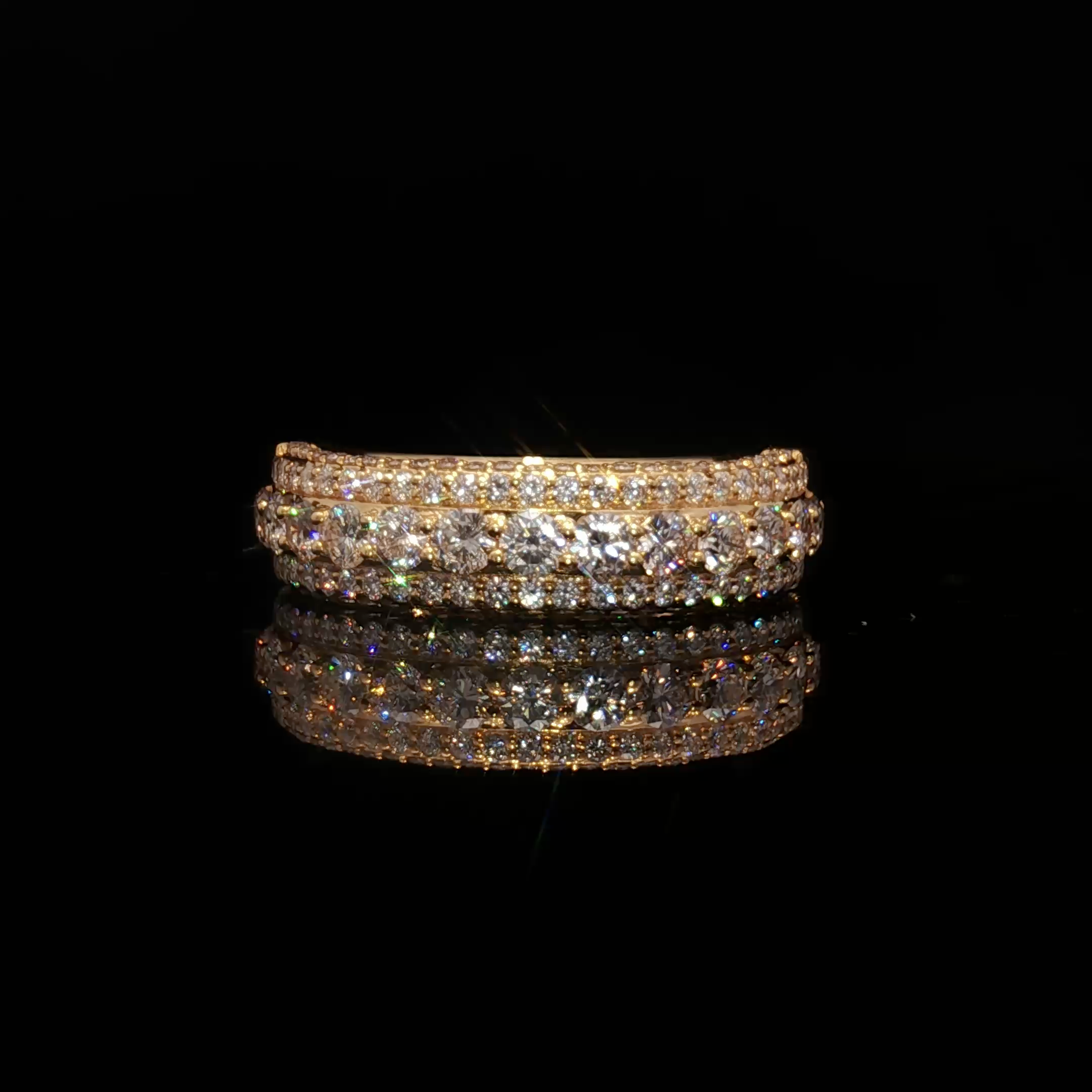 14K Natural Diamond Eternity Ring