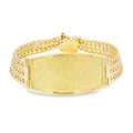 14k Gold Solid Petatillo ID Bracelet 13mm.
