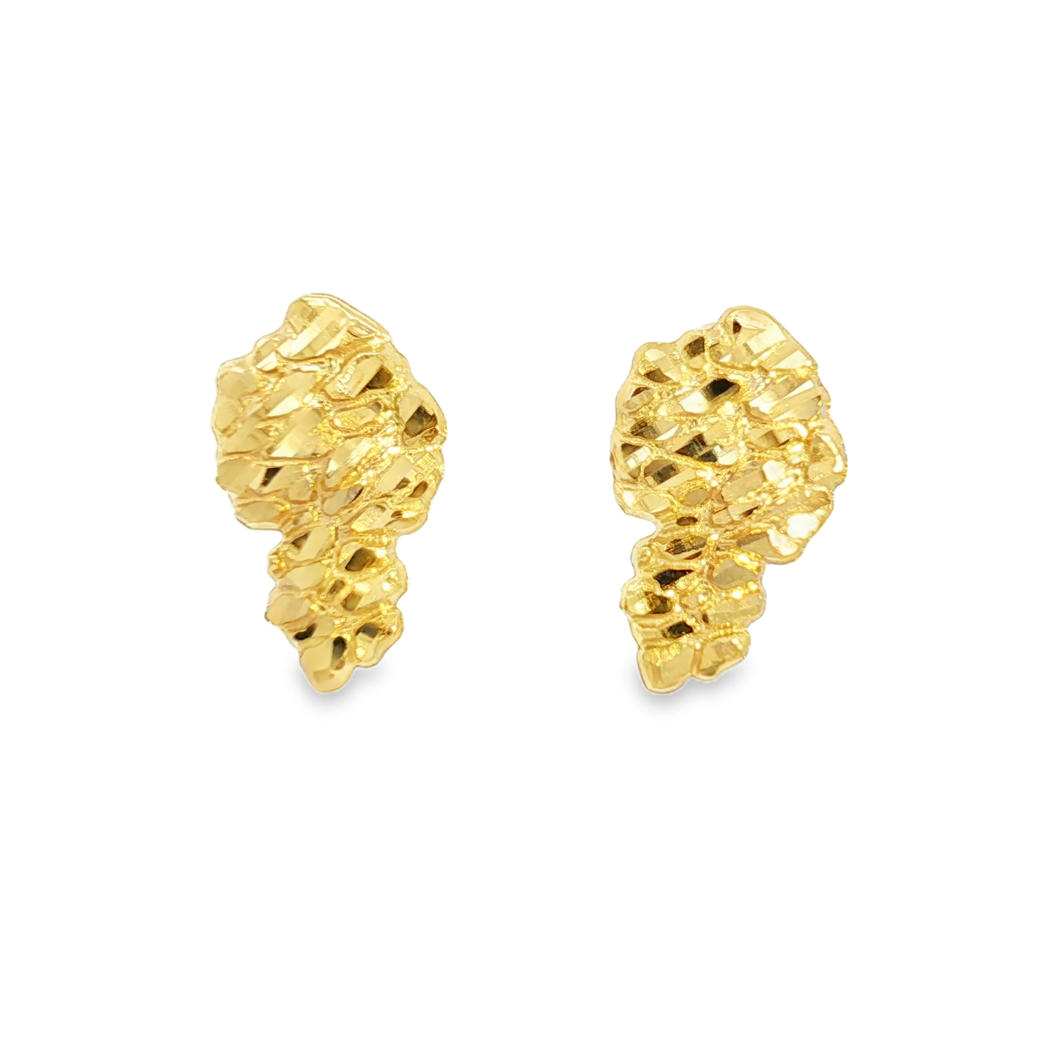 14K Nugget Stud Earrings