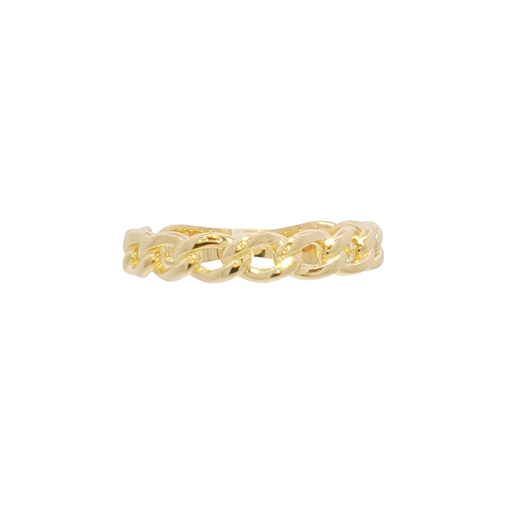 14k Cuban Link Ring
