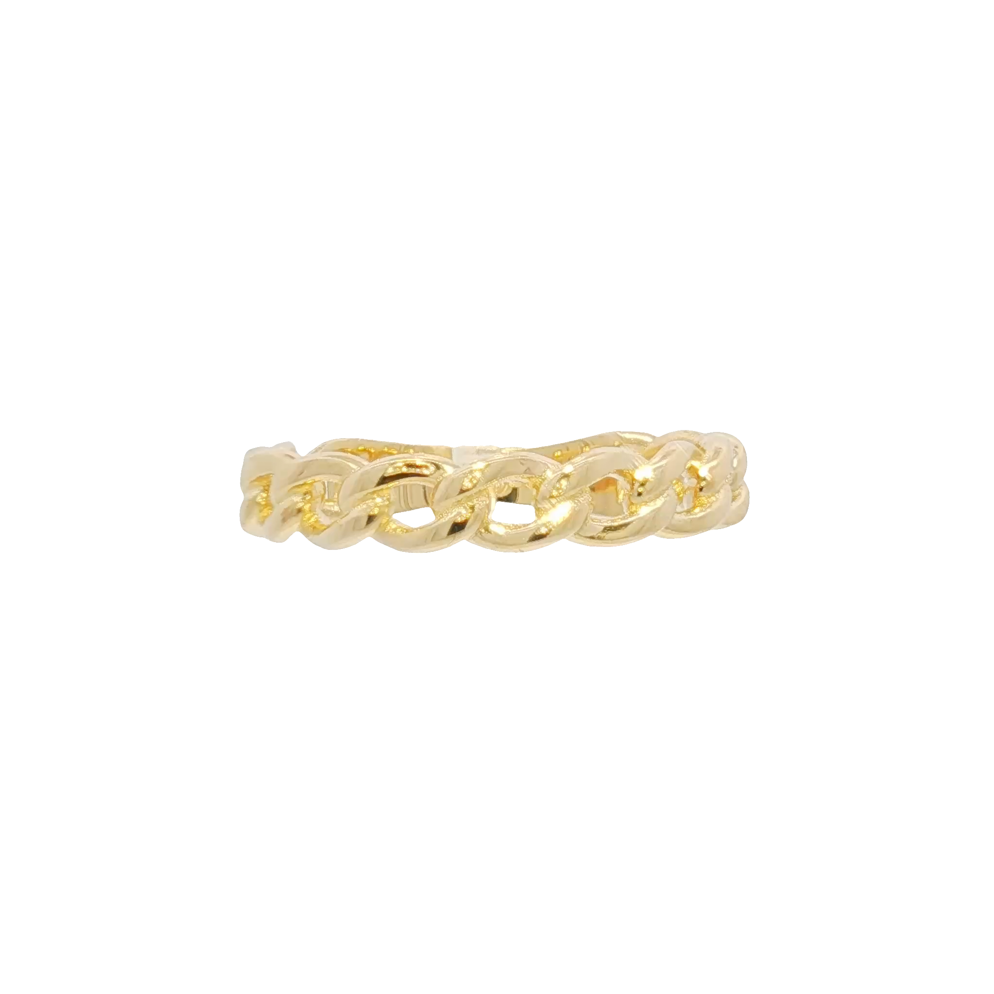 14k Cuban Link Ring
