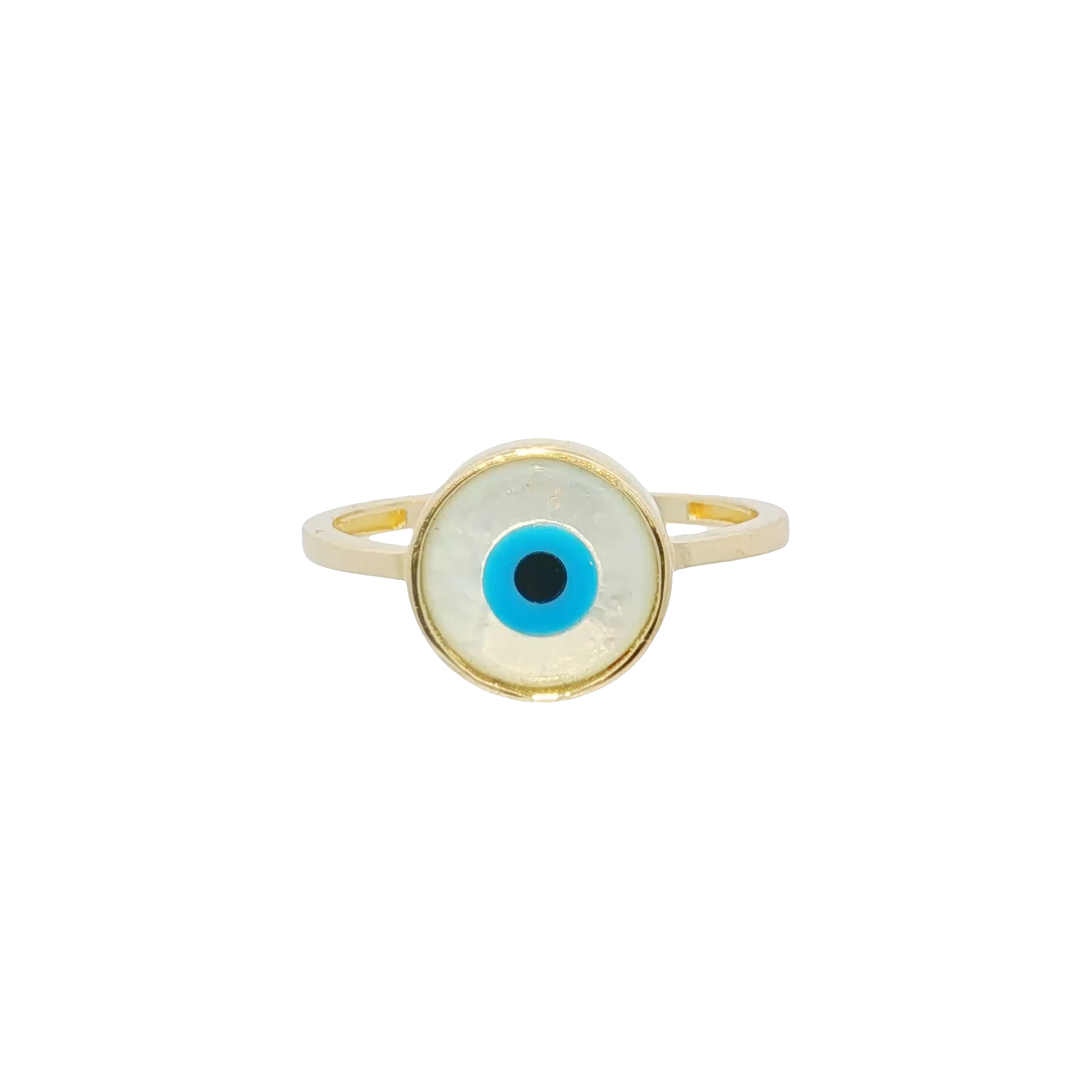 14k Blue EvIl Eye Ring