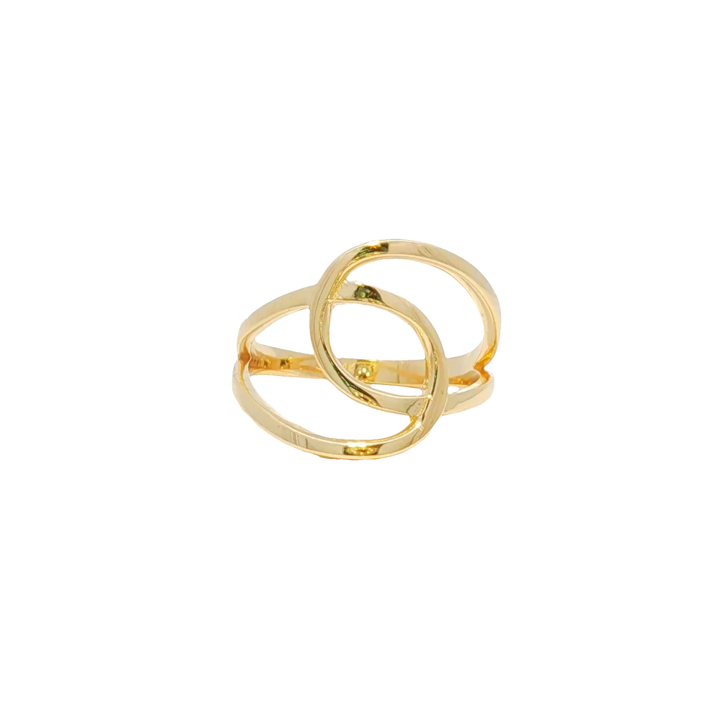 14k Modern Intertwined Ring