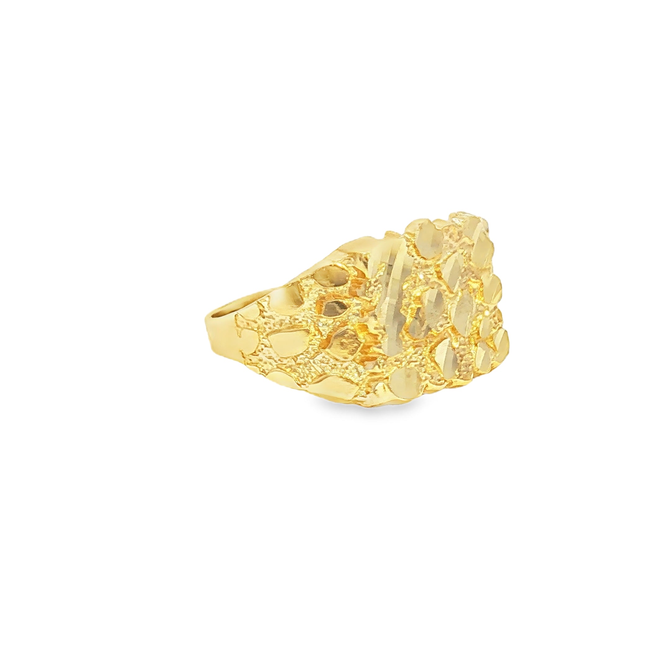 M Nugget Ring 10K