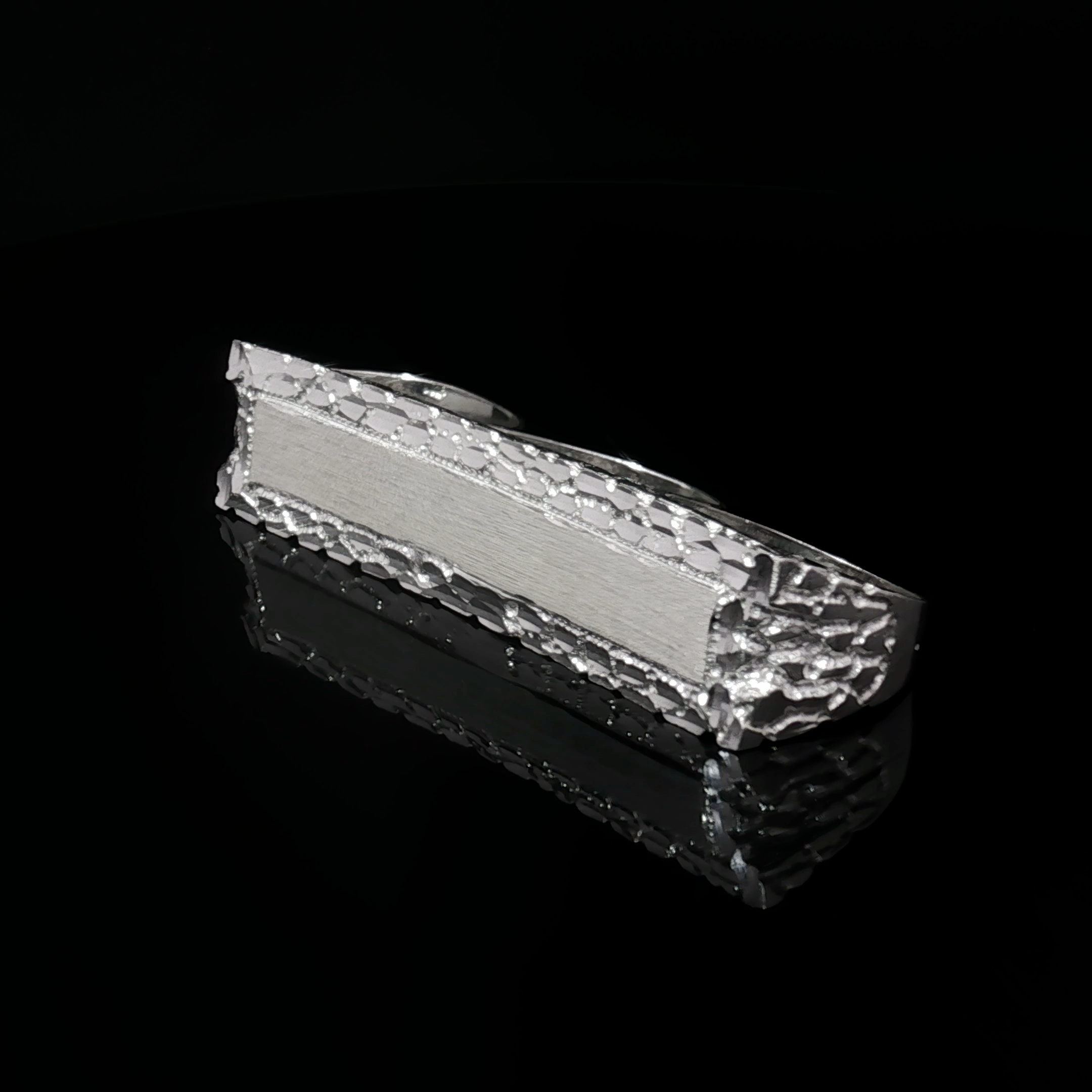 3 Finger Nugget Ring With ID