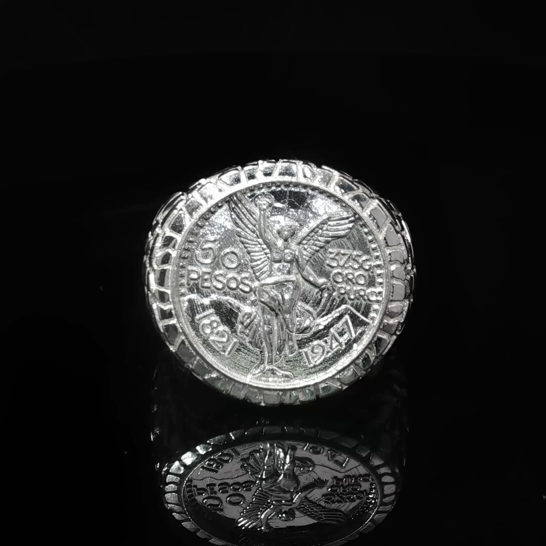 Nugget Centenario Ring .925 SS