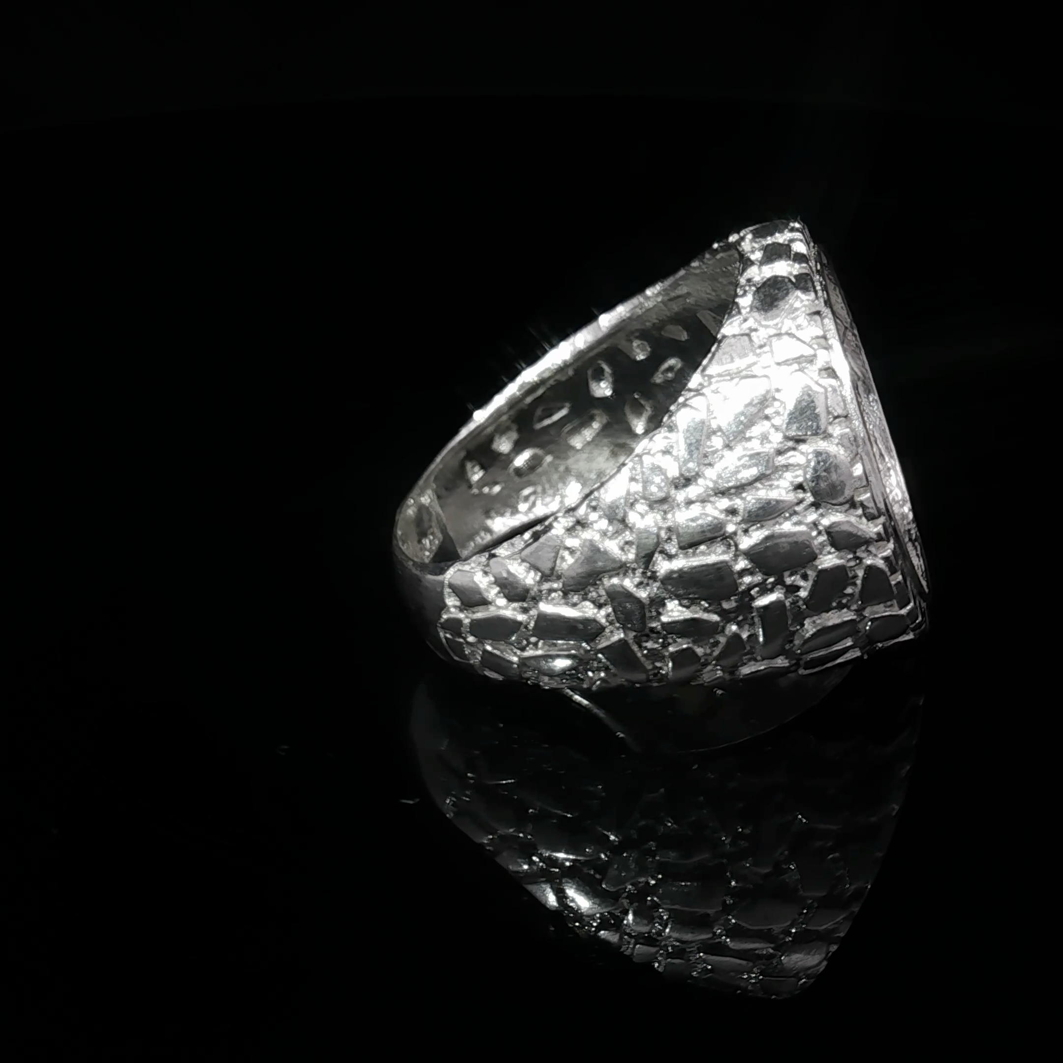 Nugget Centenario Ring .925 SS