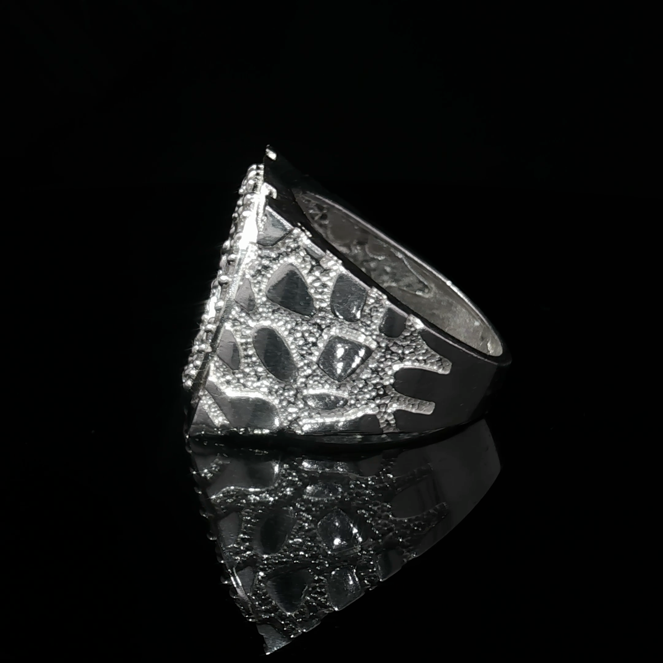 Centenario Nugget Ring .925 SS