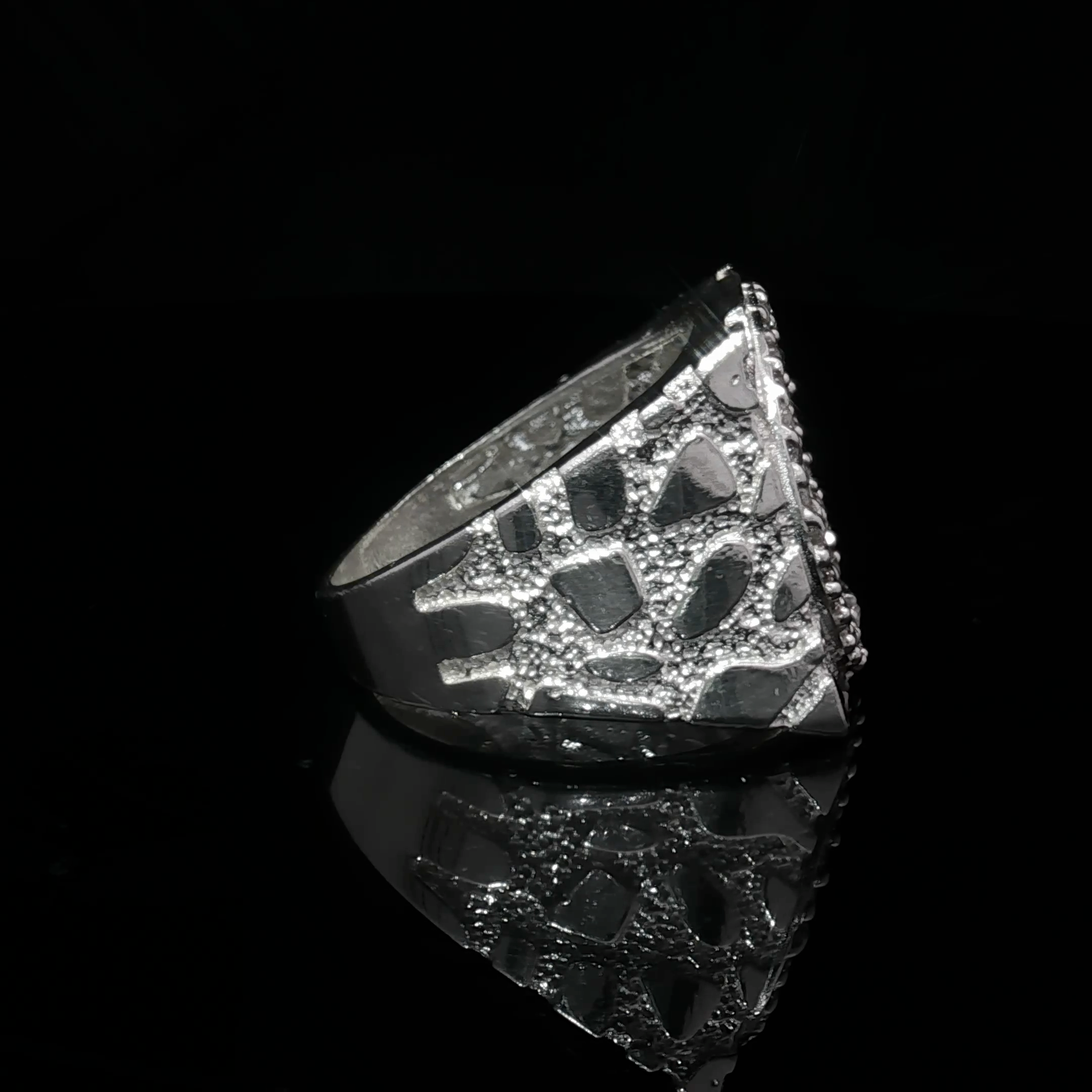 Centenario Nugget Ring .925 SS