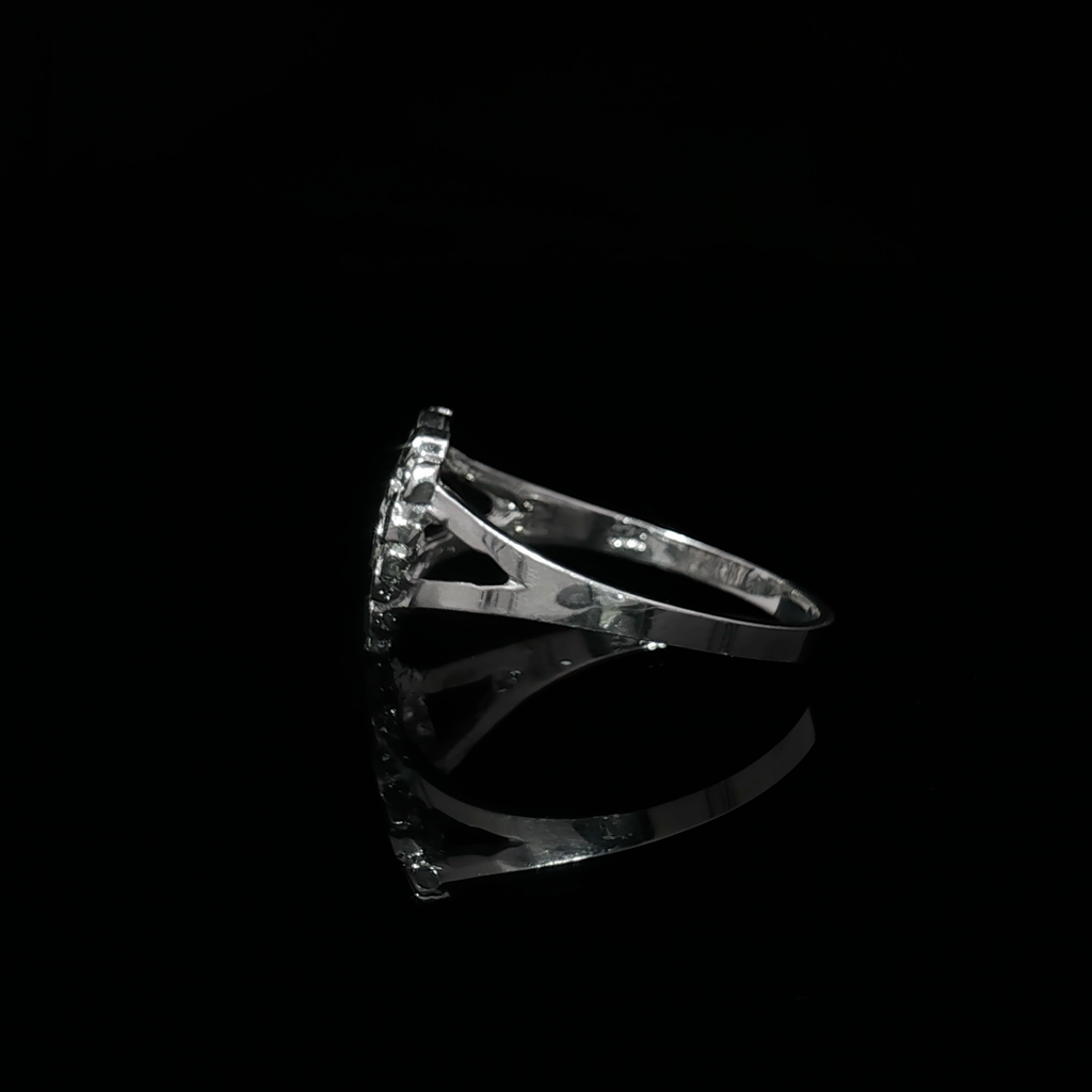 Small Heart Shaped Nugget Ring