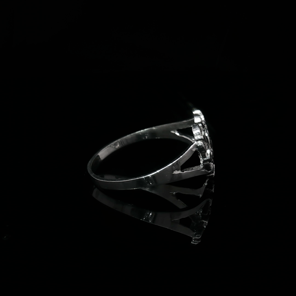 Small Heart Shaped Nugget Ring