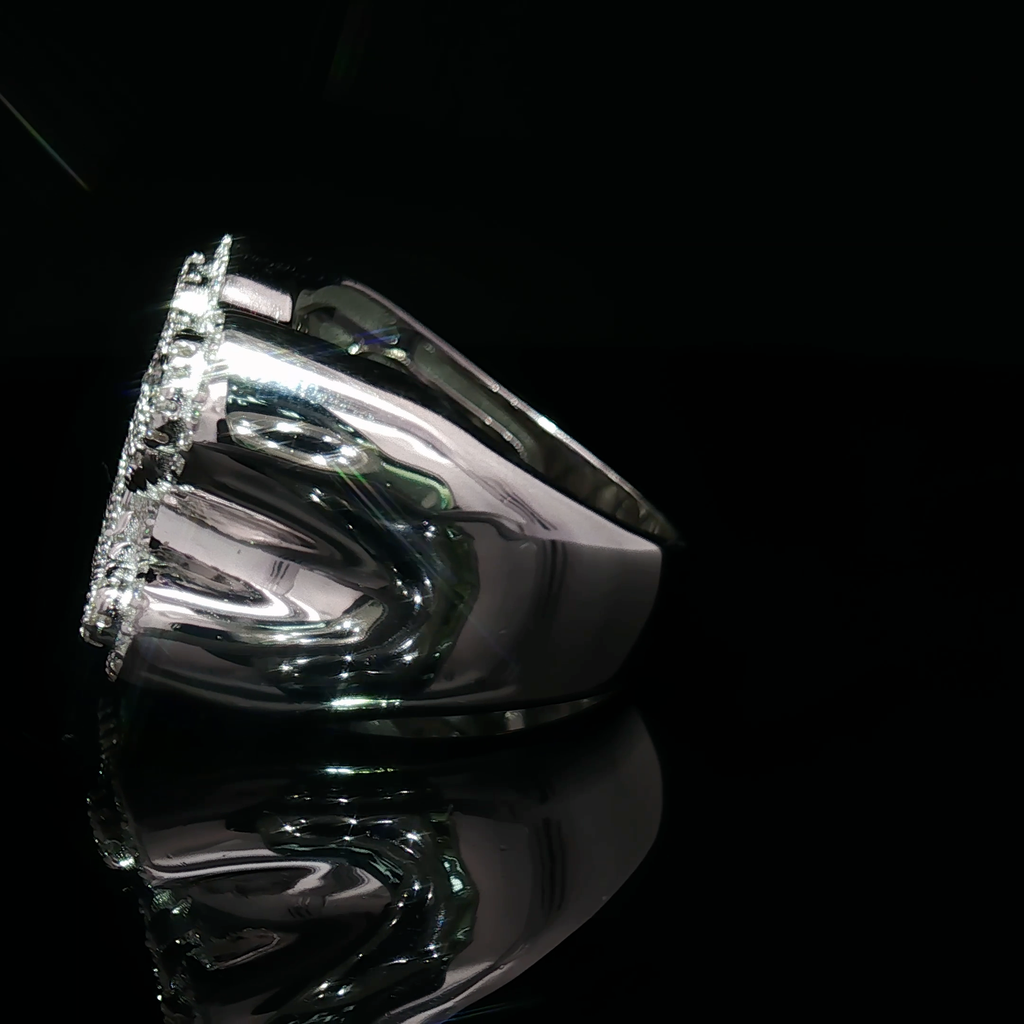 Crocodile Moissanite Ring