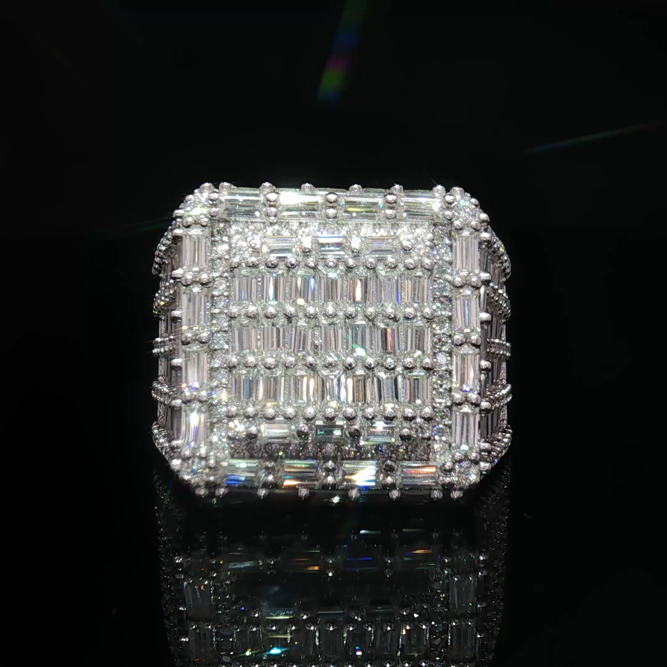 Ellite Baguette Moissanite Ring