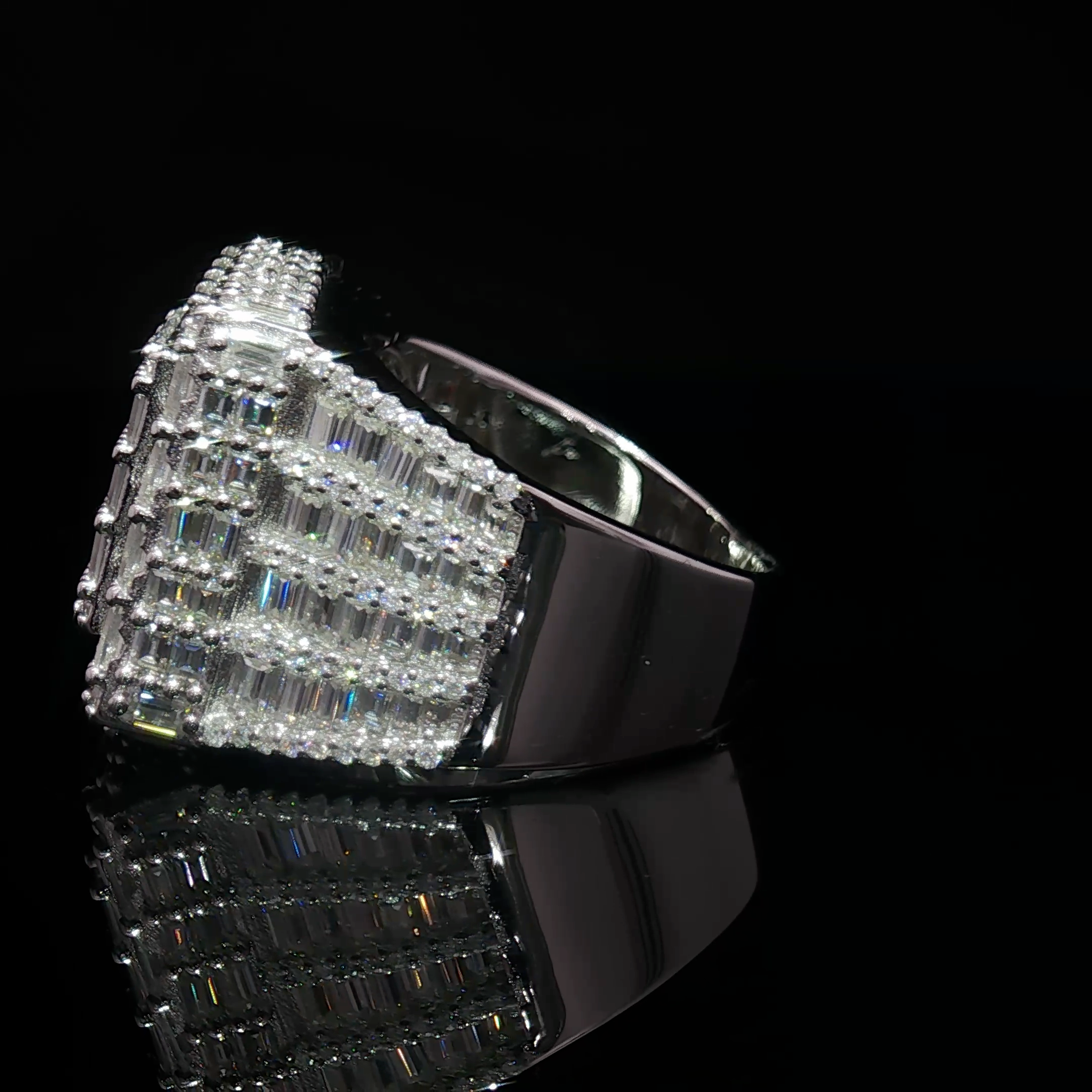 Ellite Baguette Moissanite Ring