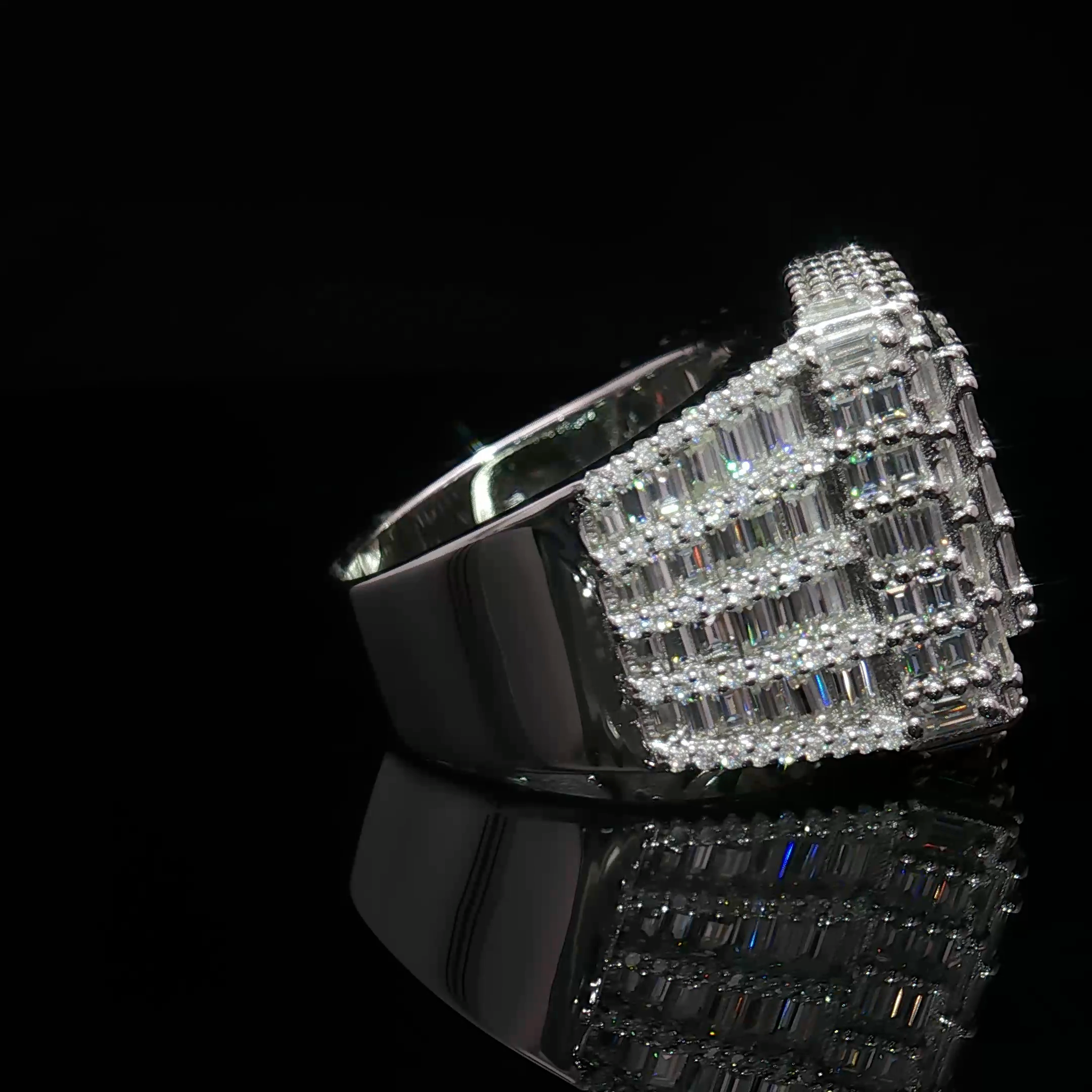 Ellite Baguette Moissanite Ring