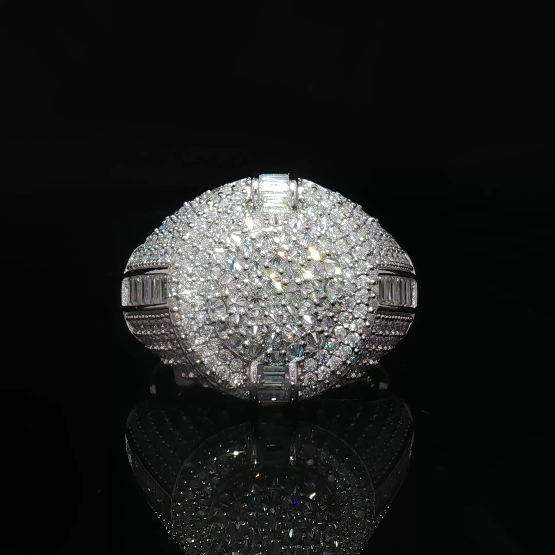 Couture Inverted Pave Moissanite Ring