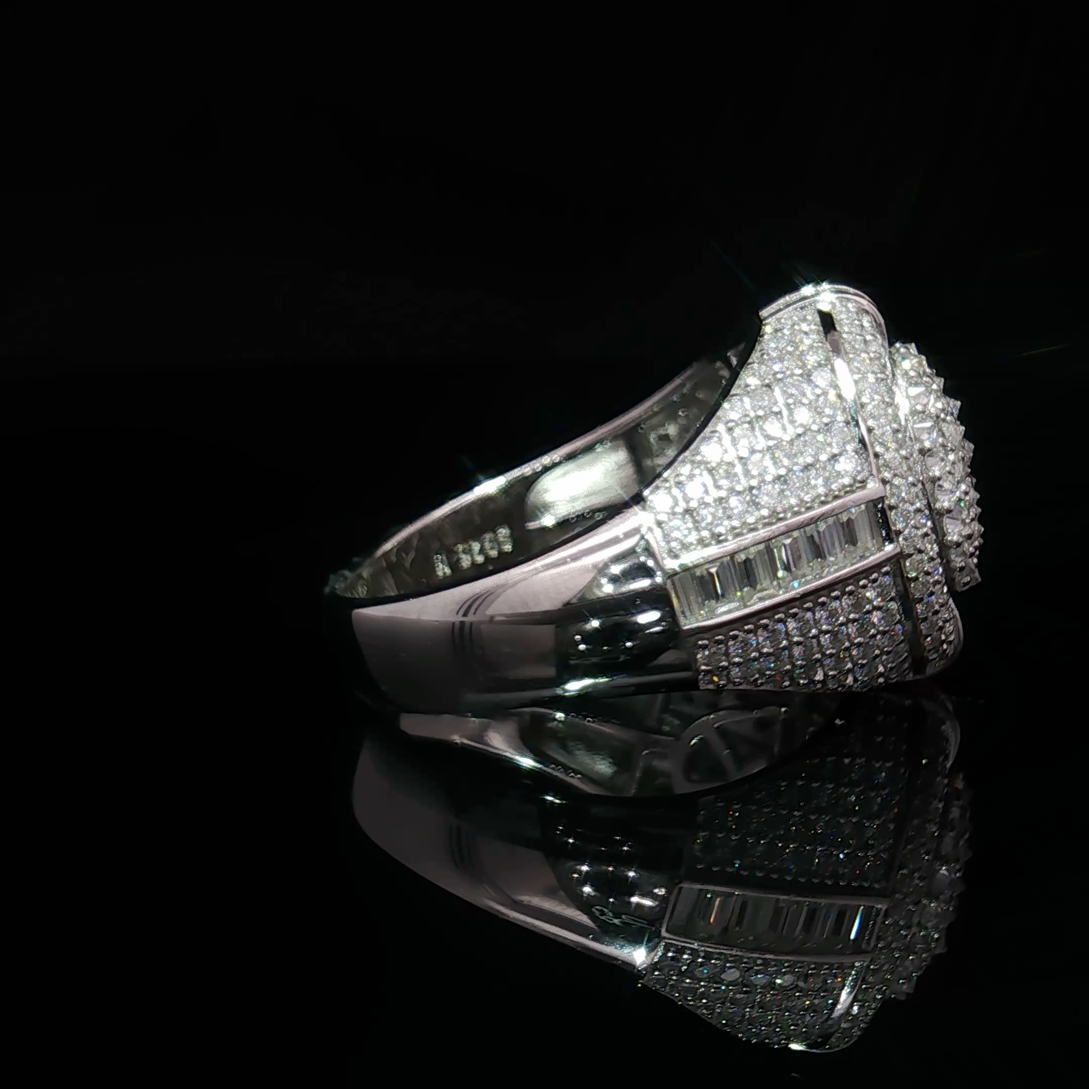 Couture Inverted Pave Moissanite Ring