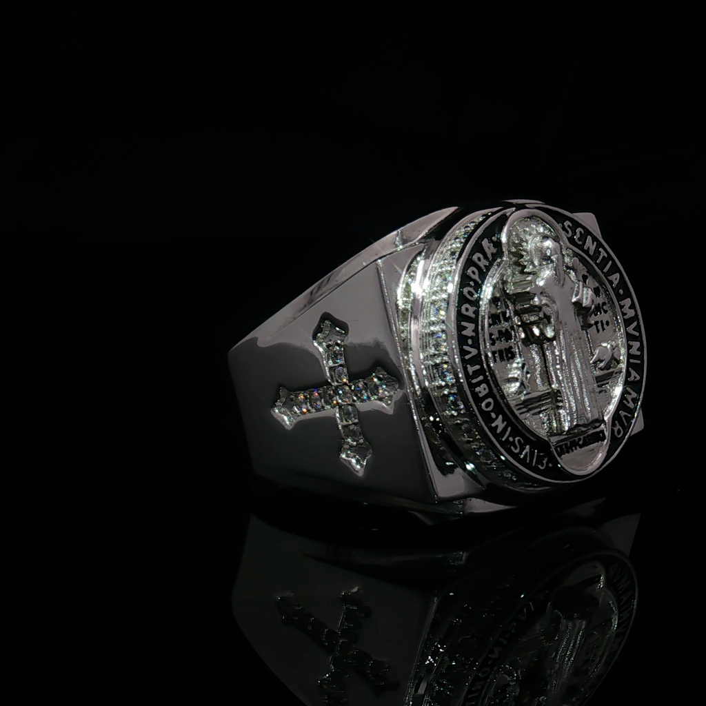 Saint Benedict Medallion Ring