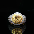 Virgen Mary Pave Ring