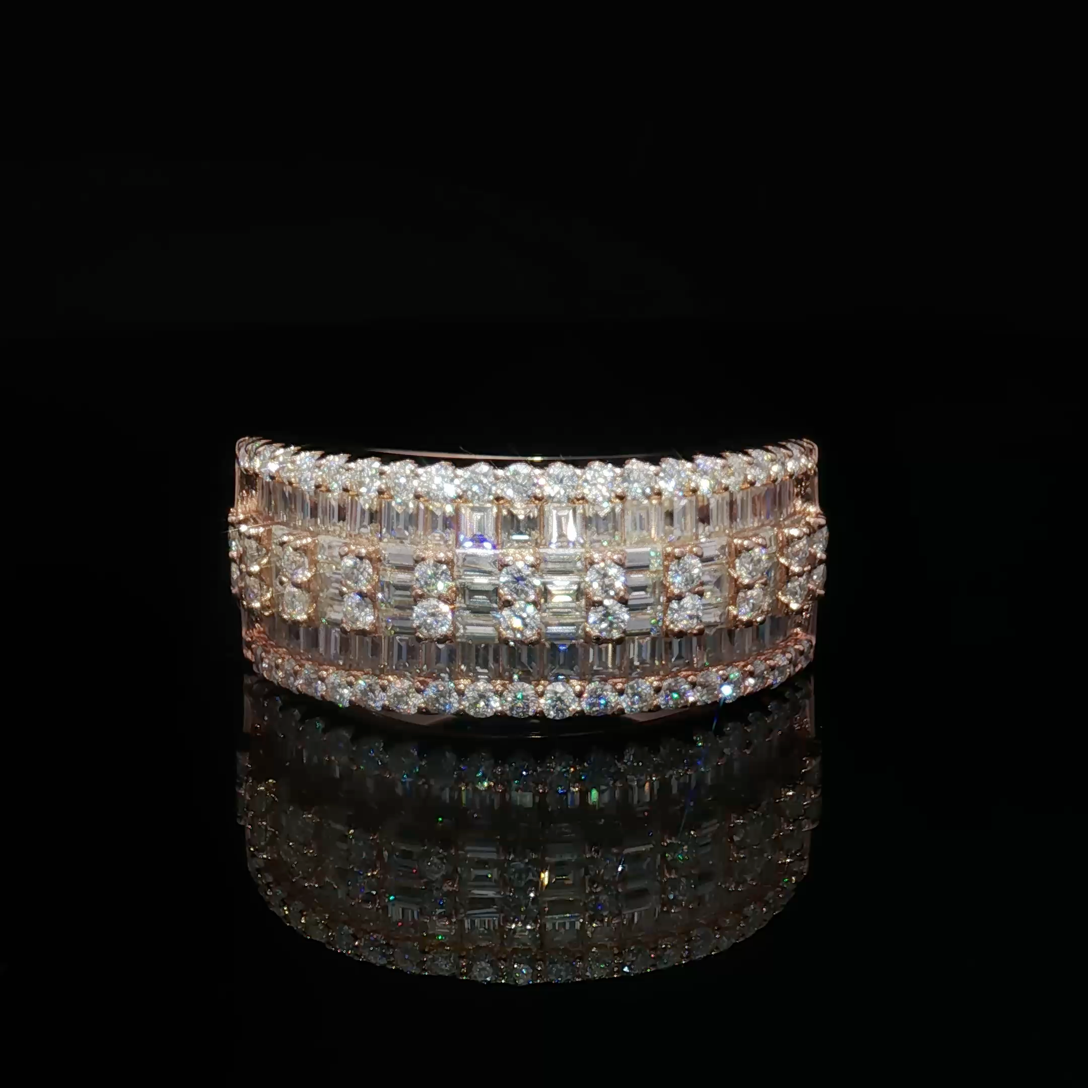 Rose Gold Emerald-Cut Ring