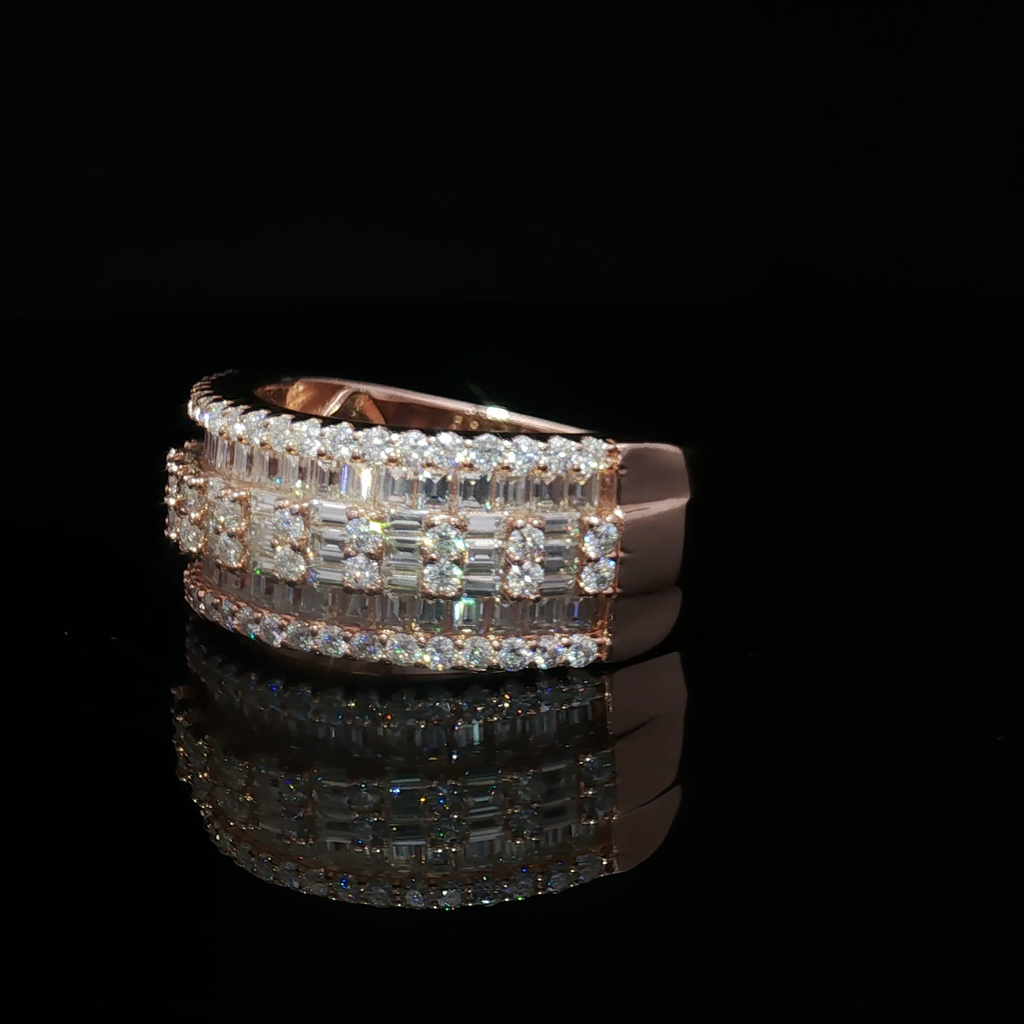 Rose Gold Emerald-Cut Ring