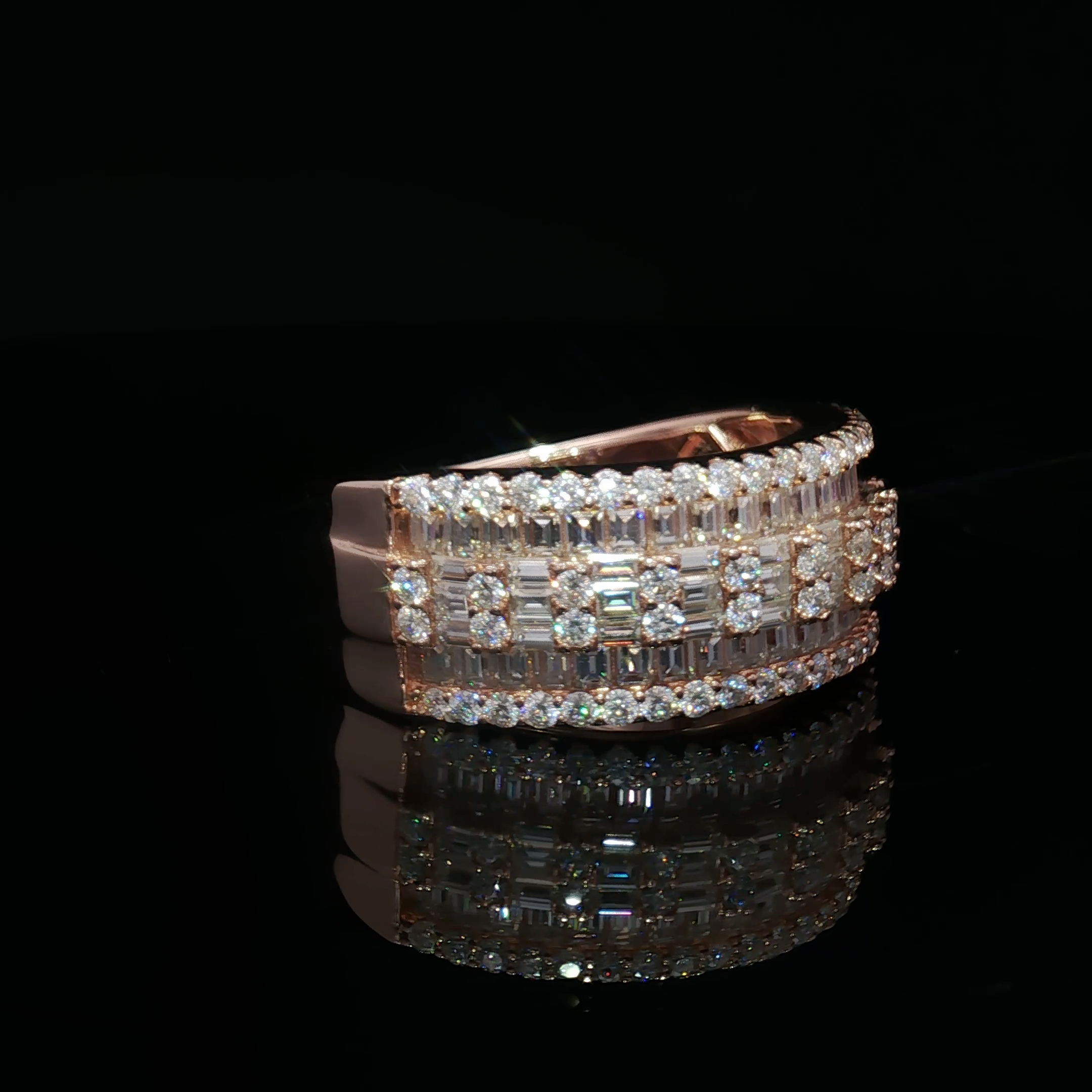 Rose Gold Emerald-Cut Ring