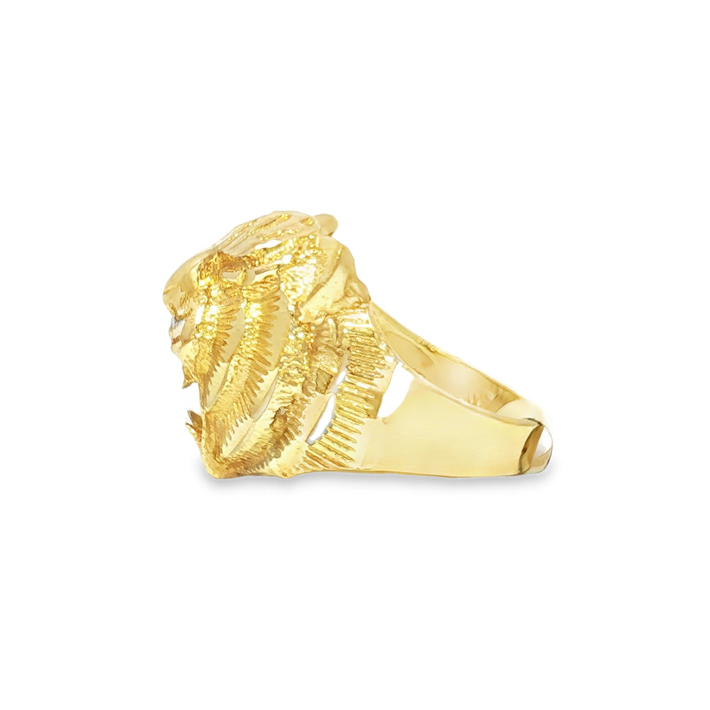 10K Tiger Signet Ring