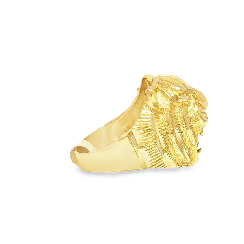 10K Tiger Signet Ring