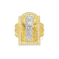 14K San Judas Medallion Ring