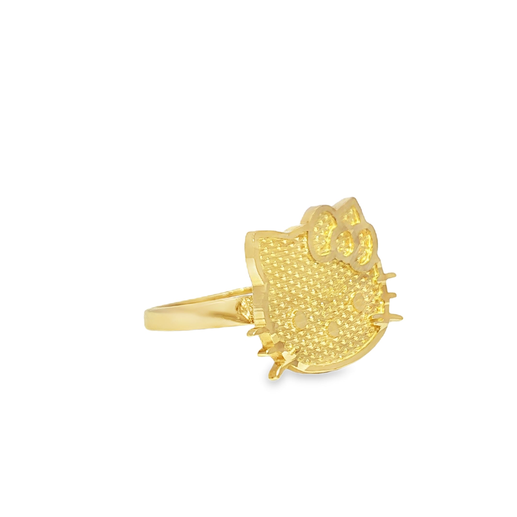 14K Hello Kitty Face Ring