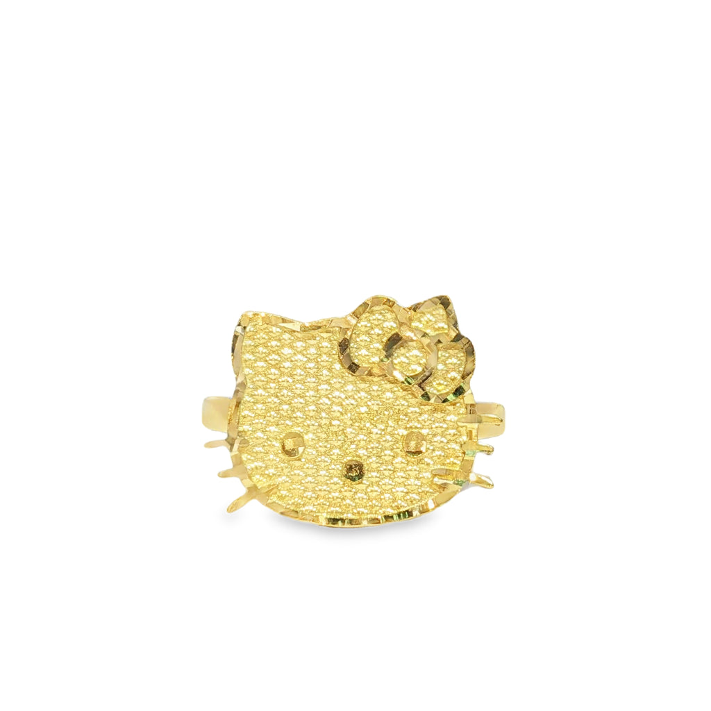 14K Hello Kitty Face Ring