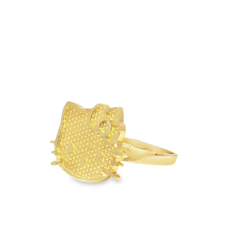 14K Hello Kitty Face Ring