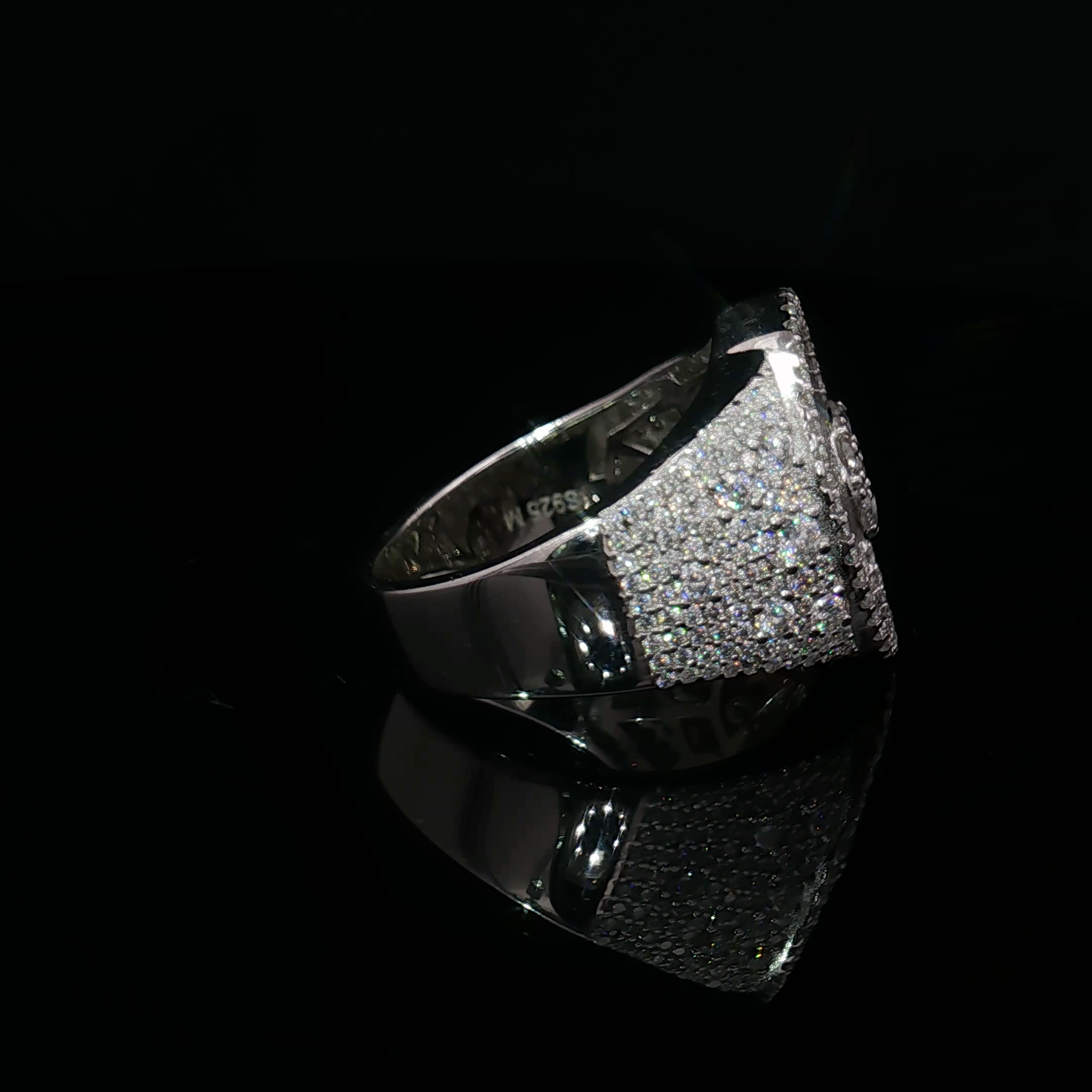 Mosaic Setting Cocktail Ring