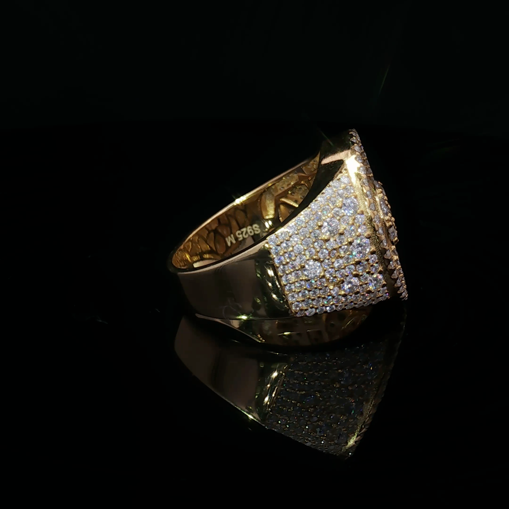 Mosaic Setting Cocktail Ring