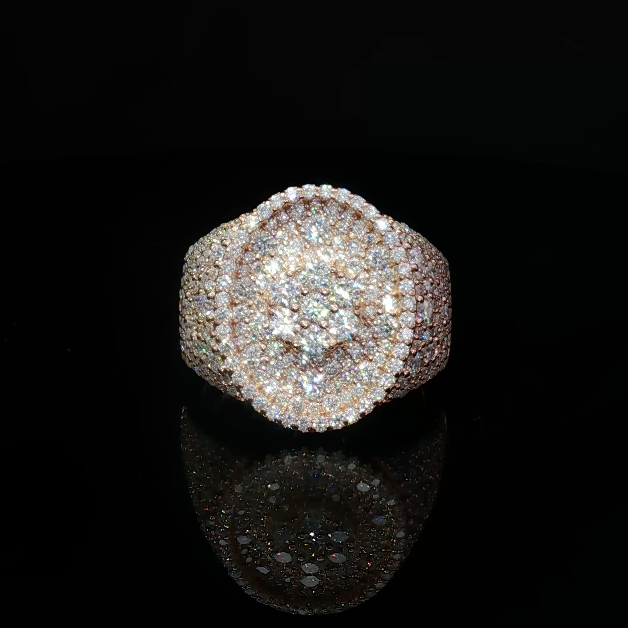 Mosaic Setting Cocktail Ring