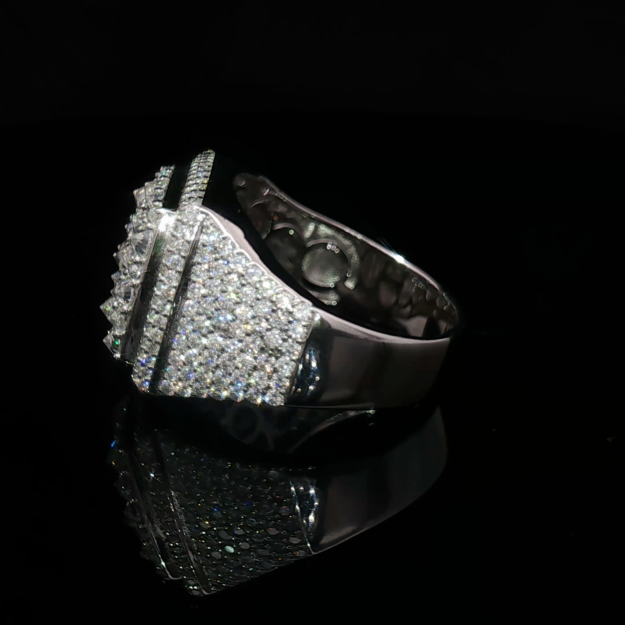 Reverse Moissanite Ring