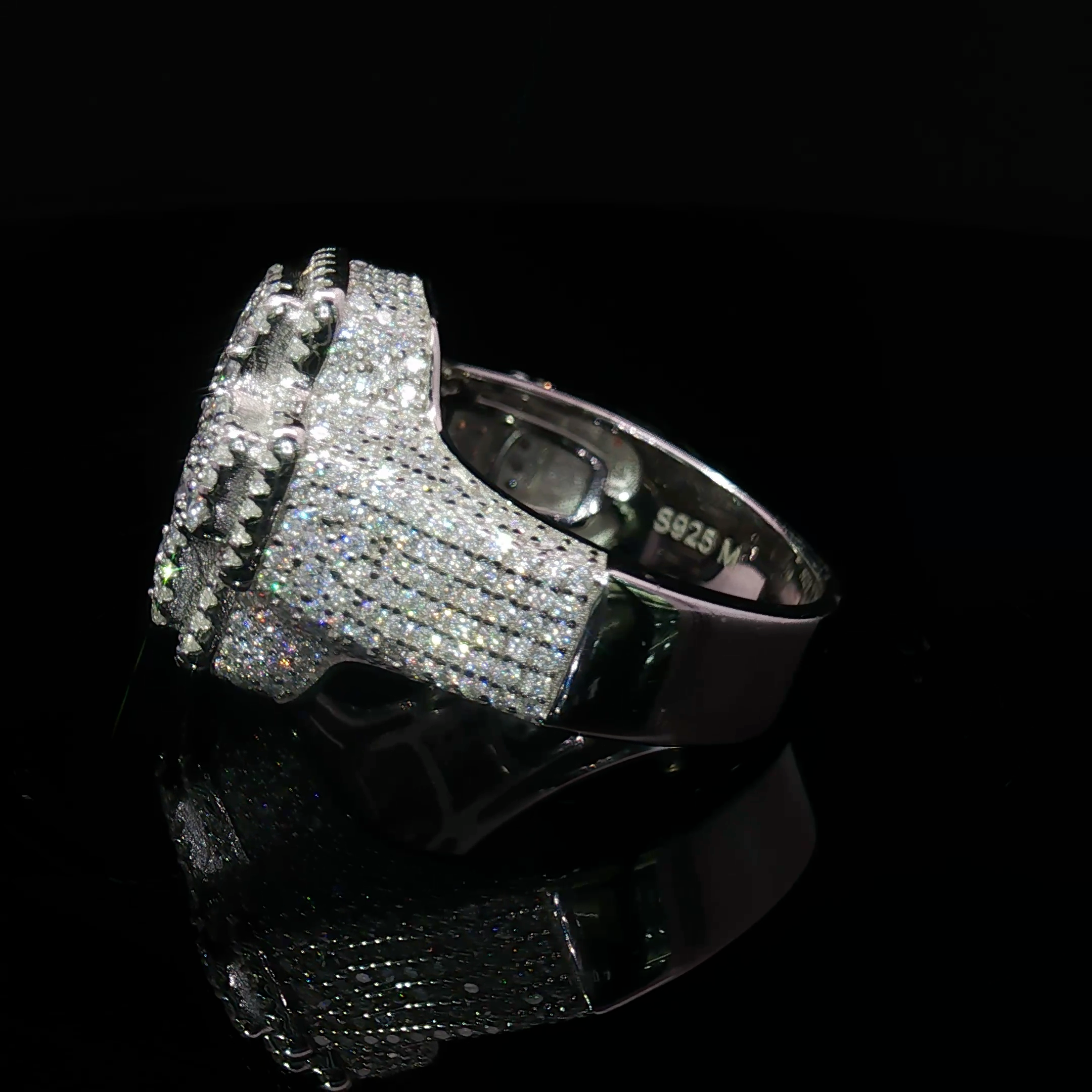 Royal Cross Moissanite Ring