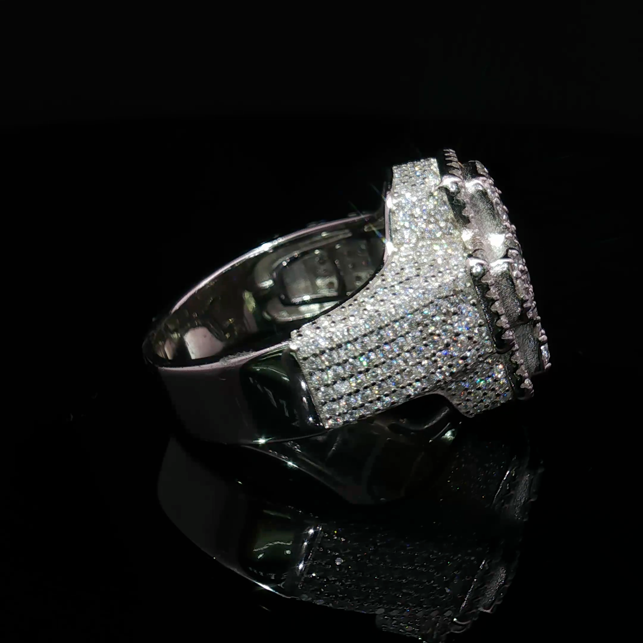 Royal Cross Moissanite Ring