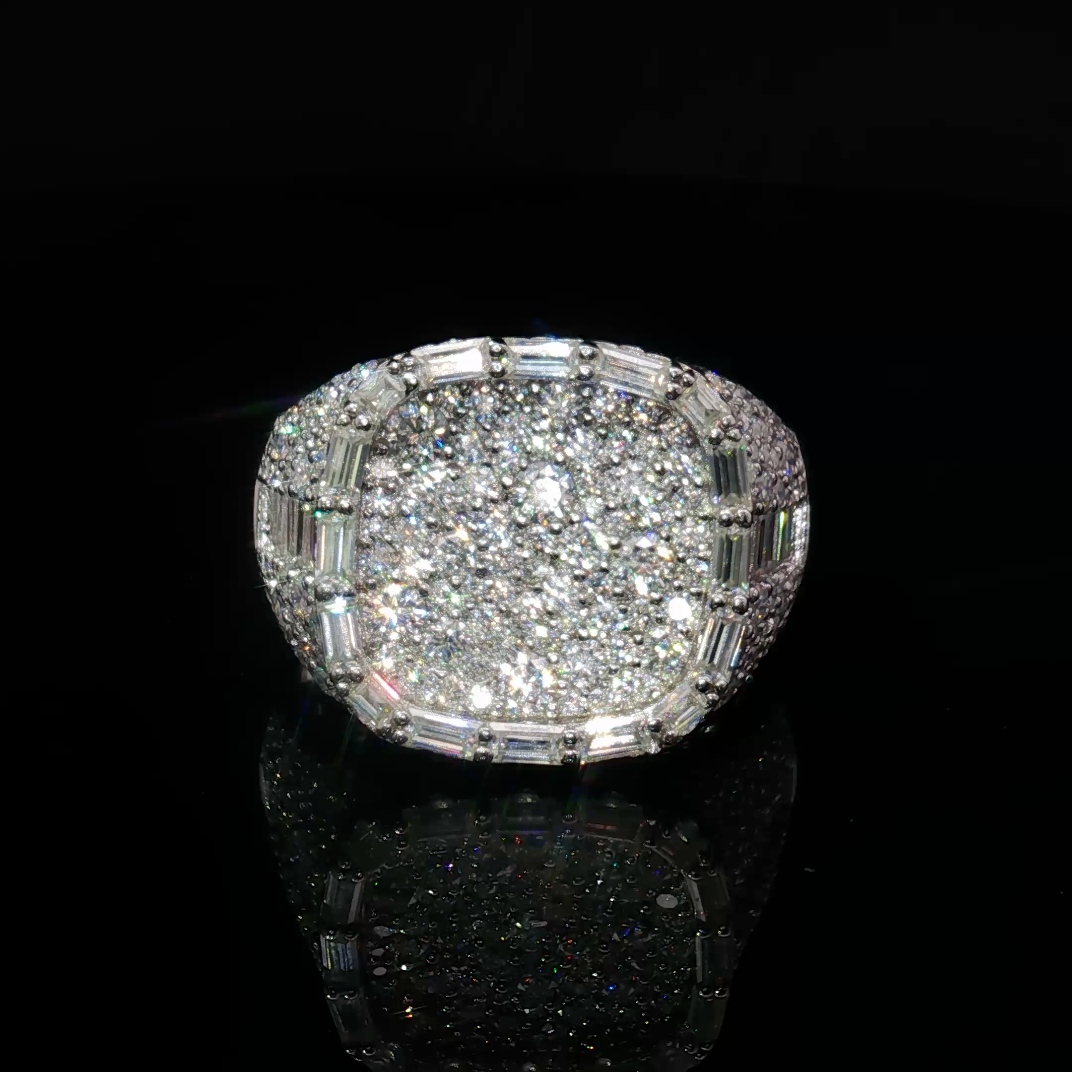 Baguette square ice ring