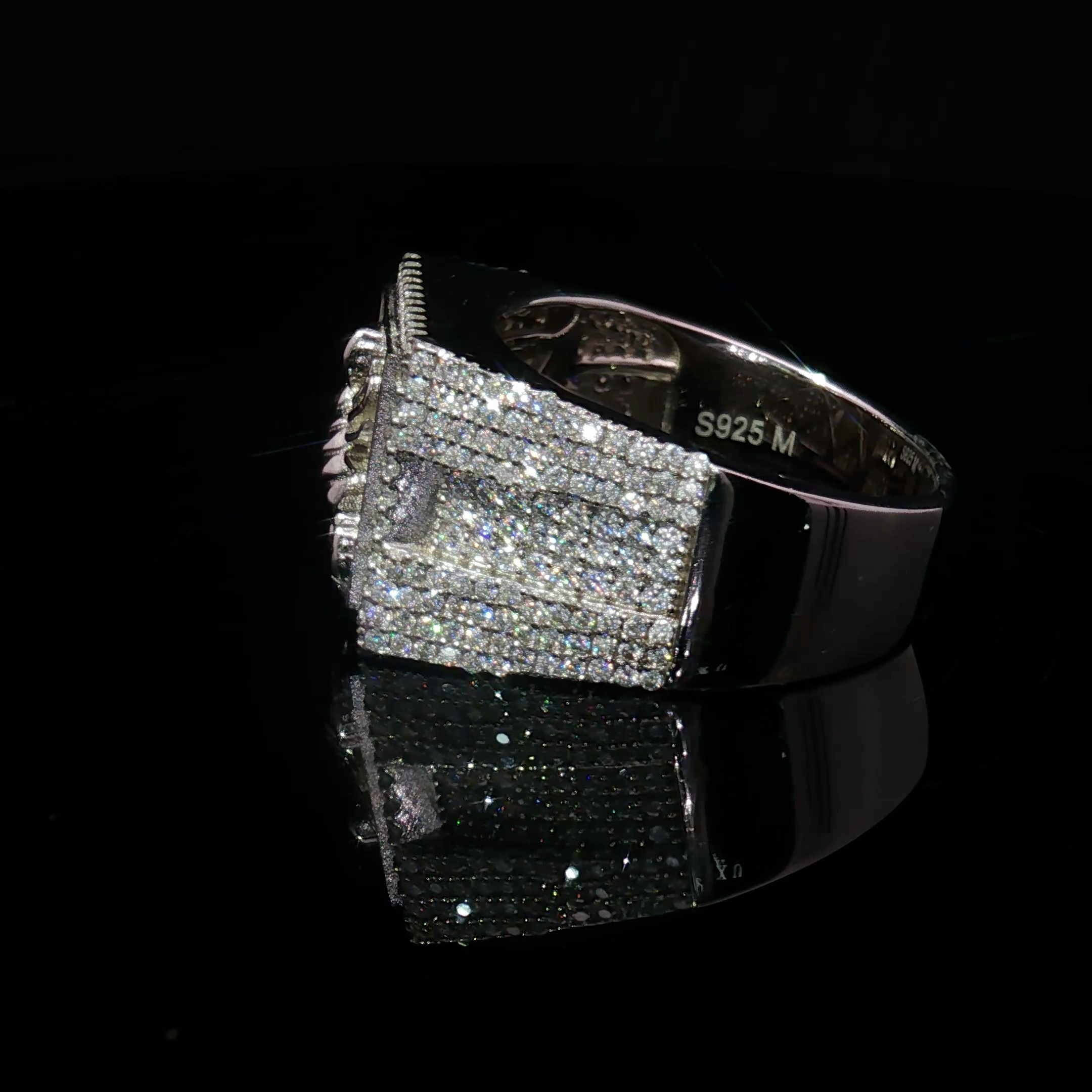 Scorpion Pave Moissanite Ring