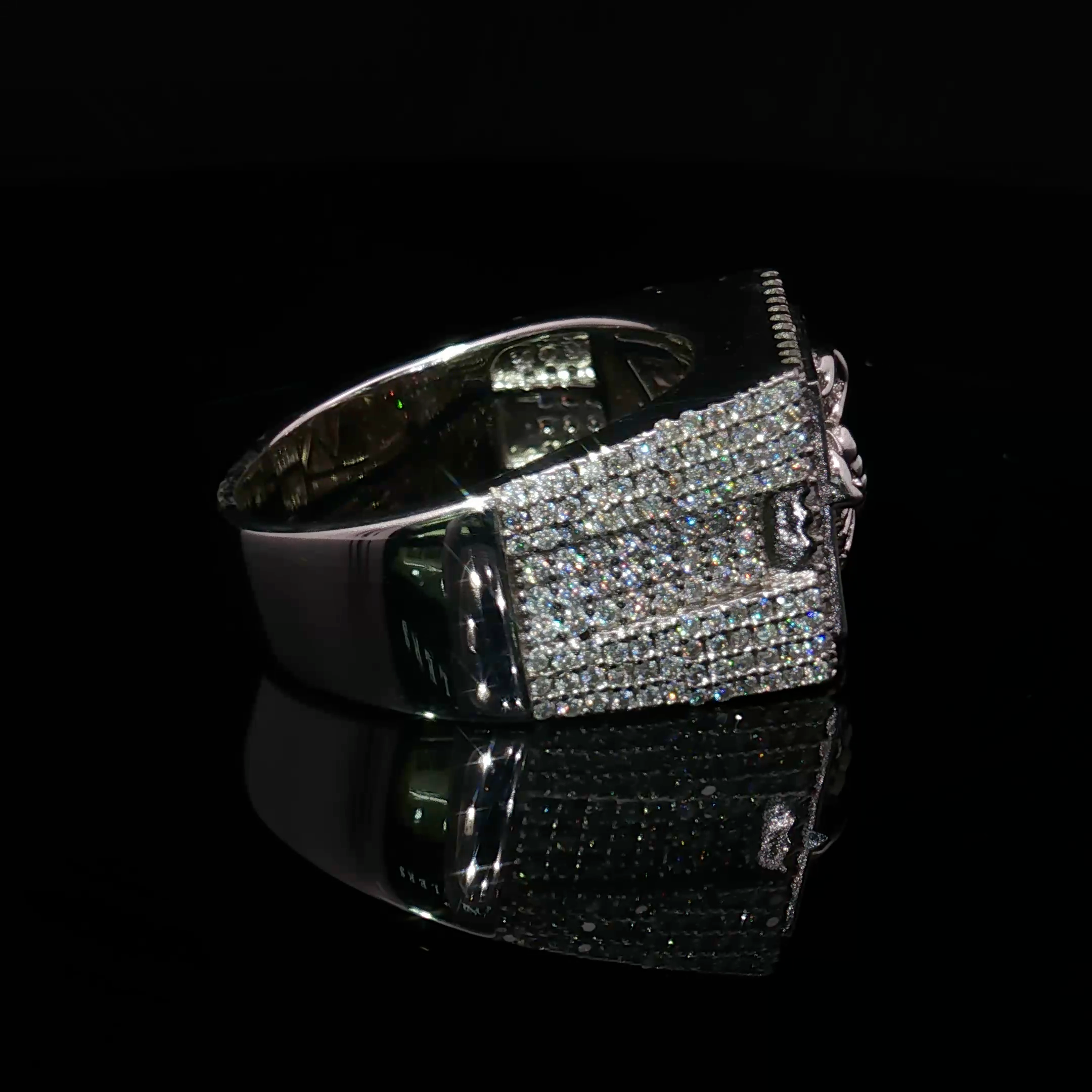 Scorpion Pave Moissanite Ring